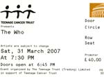 Ticket London, 31-03-2007