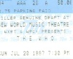 Ticket, 20.7.1997