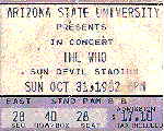 Ticket, 31.10.1982