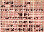 Ticket stub London 2004 (thanks to Joe Schmidt)