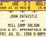 Ticket, 31.7.1998