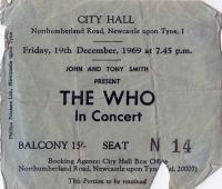 Ticket, December 19 1969 (Bill Grisdale)