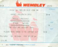 Ticket London 26.10.1989 (Burkhard Kaiser)