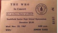 Ticket 22.11.1967 (thanks to Chris Ripplinger)